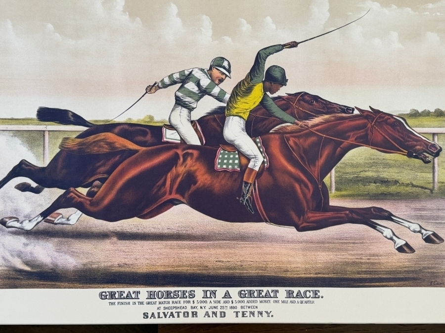 Great Horses in a Great Race Canvas Print 30 X 20 [Photo 3]