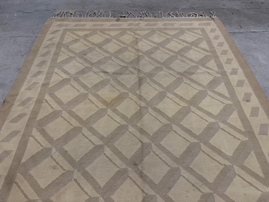 Vintage Handwoven Wool Kilim Area Rug 71' X 95' [Photo 3]