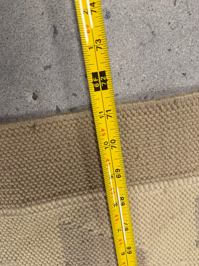 Vintage Handwoven Wool Kilim Area Rug 71' X 95' [Photo 4]