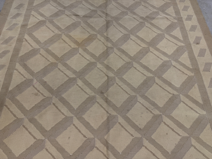 Vintage Handwoven Wool Kilim Area Rug 71' X 95' [Photo 2]