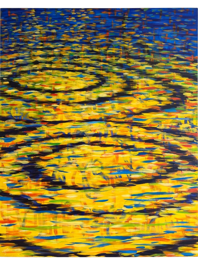 Gerrit Greve (1948-2024, Cardiff by the Sea, CA) Original Acrylic Painting On Canvas Titled 'I Wish I Were Close To You' Signed Lower Left and Verso 2005 48 X 60 Estimate $2,900 - $3,600