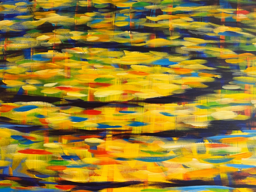 Gerrit Greve (1948-2024, Cardiff by the Sea, CA) Original Acrylic Painting On Canvas Titled 'I Wish I Were Close To You' Signed Lower Left and Verso 2005 48 X 60 Estimate $2,900 - $3,600 [Photo 5]