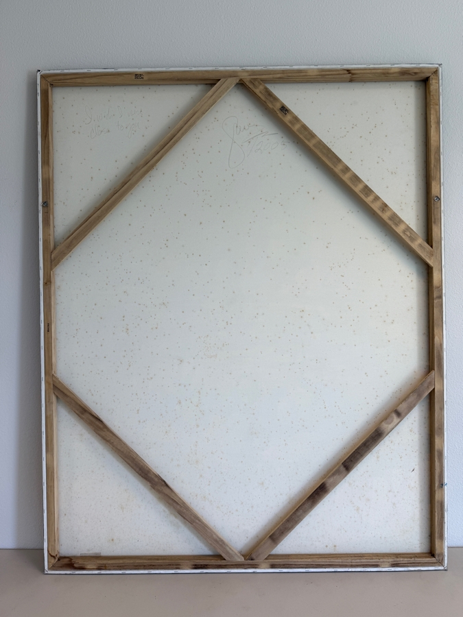 Gerrit Greve (1948-2024, Cardiff by the Sea, CA) Original Acrylic Painting On Canvas Titled 'I Wish I Were Close To You' Signed Lower Left and Verso 2005 48 X 60 Estimate $2,900 - $3,600 [Photo 8]