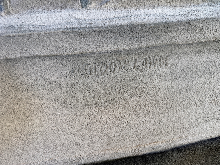 Gerrit Greve (1948-2024, Cardiff by the Sea, CA) Original Acrylic Sand Painting On Canvas Titled 'Elegy #15' 1994 Signed Verso 60 X 30 Estimate $1,800 - $2,100 [Photo 4]