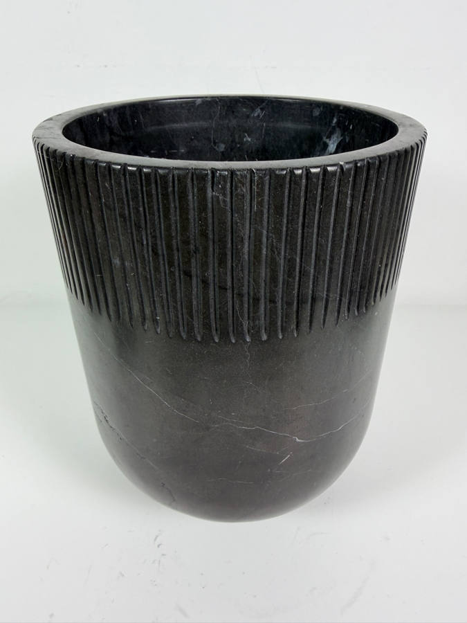 Just Added -  Ceres Stone Vessel - Black Marble 11'H Retails $850 [Photo 3]