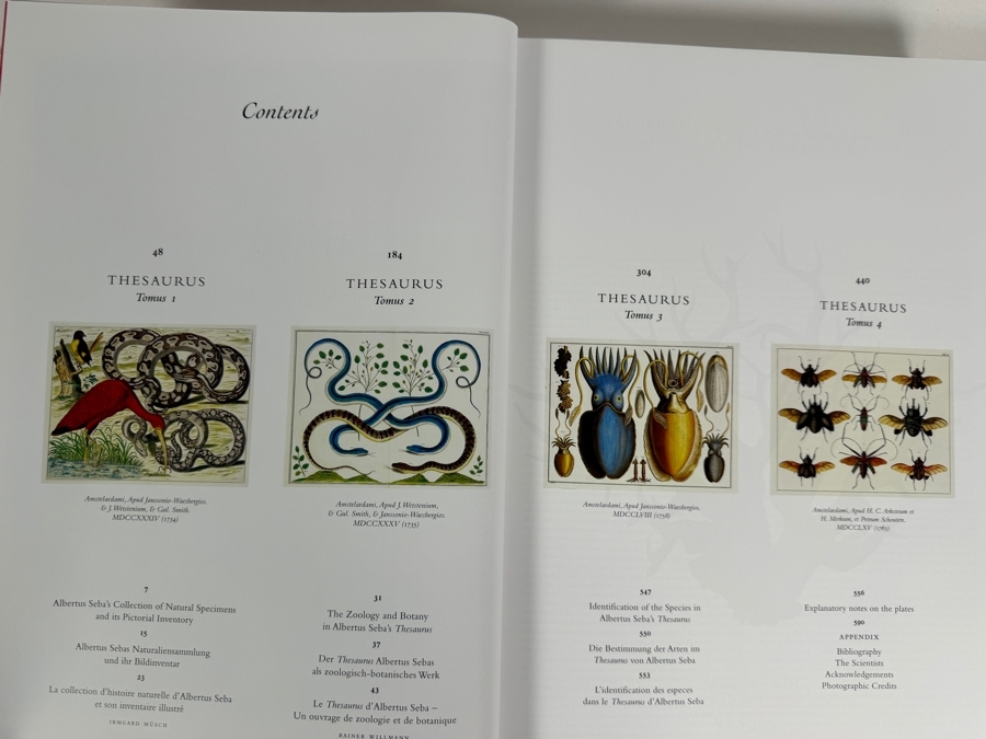 Just Added - Hardcover Book Cabinet of Natural Curiosities - Monumental Reproduction of the 18th-Century Natural History Collection by Amsterdam Pharmacist Albertus Seba Published by Taschen Retails $150 [Photo 4]