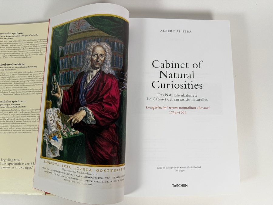 Just Added - Hardcover Book Cabinet of Natural Curiosities - Monumental Reproduction of the 18th-Century Natural History Collection by Amsterdam Pharmacist Albertus Seba Published by Taschen Retails $150 [Photo 3]