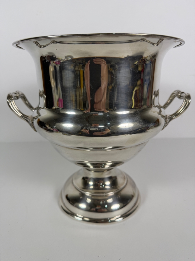 Just Added - John Seymour Silver Plated Champagne Bucket Wine Chiller 9.5'H [Photo 3]