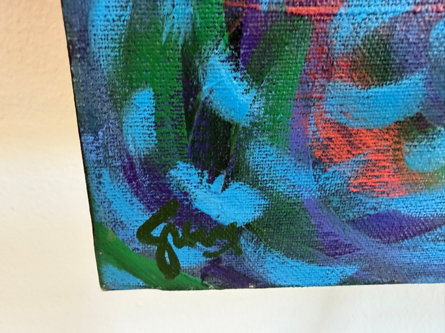 Just Added - Gerrit Greve (1948-2024, Cardiff by the Sea, CA) Original Acrylic Diptych Painting On Canvas Titled 'Underwater Coral Beds' Signed Lower Left and Verso 96 X 60 Estimate $5,800 - $7,200 [Photo 5]