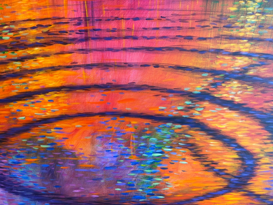 Just Added - Gerrit Greve (1948-2024, Cardiff by the Sea, CA) Original Acrylic Diptych Painting On Canvas Titled '3rd Symphony' 2015 Signed Verso 144 X 48 Estimate $6,900 - $8,600 [Photo 5]