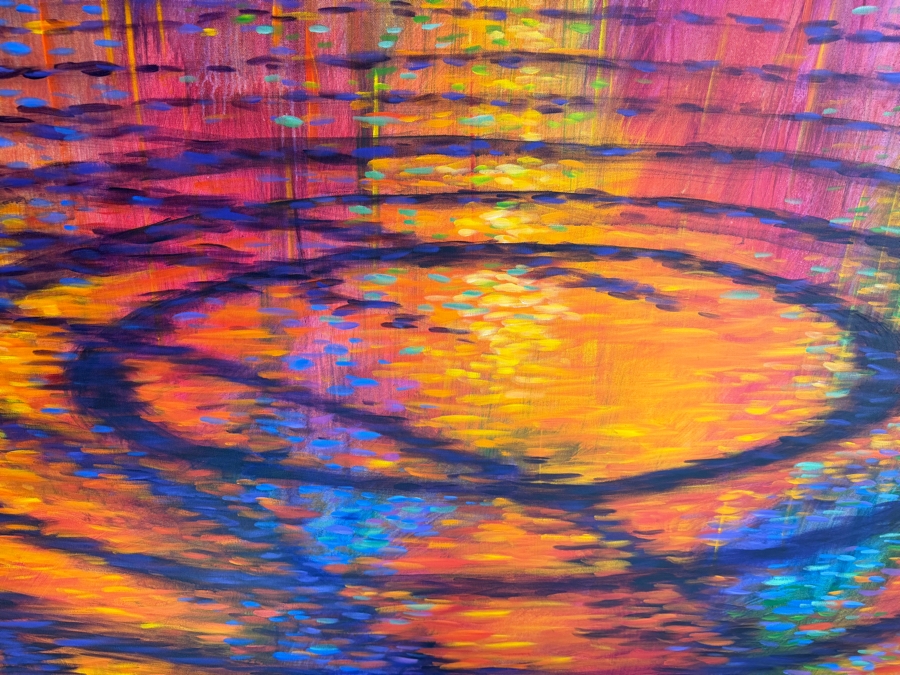 Just Added - Gerrit Greve (1948-2024, Cardiff by the Sea, CA) Original Acrylic Diptych Painting On Canvas Titled '3rd Symphony' 2015 Signed Verso 144 X 48 Estimate $6,900 - $8,600 [Photo 4]