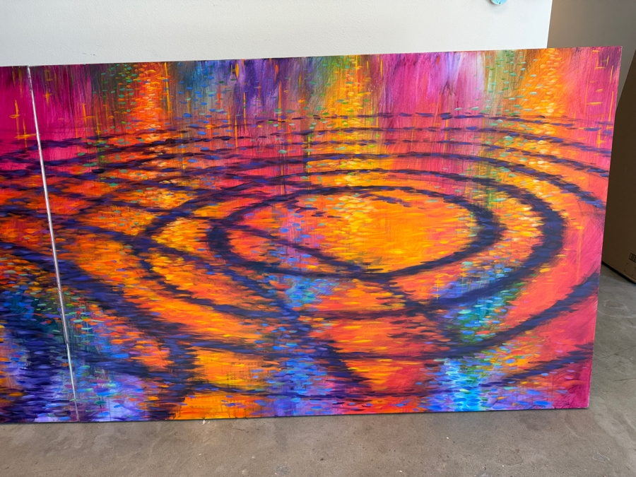 Just Added - Gerrit Greve (1948-2024, Cardiff by the Sea, CA) Original Acrylic Diptych Painting On Canvas Titled '3rd Symphony' 2015 Signed Verso 144 X 48 Estimate $6,900 - $8,600 [Photo 3]