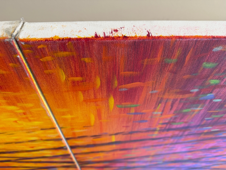 Just Added - Gerrit Greve (1948-2024, Cardiff by the Sea, CA) Original Acrylic Diptych Painting On Canvas Titled 'New Symphony' 2015 Signed Verso 132 X 48 Estimate $6,300 - $7,900 [Photo 6]