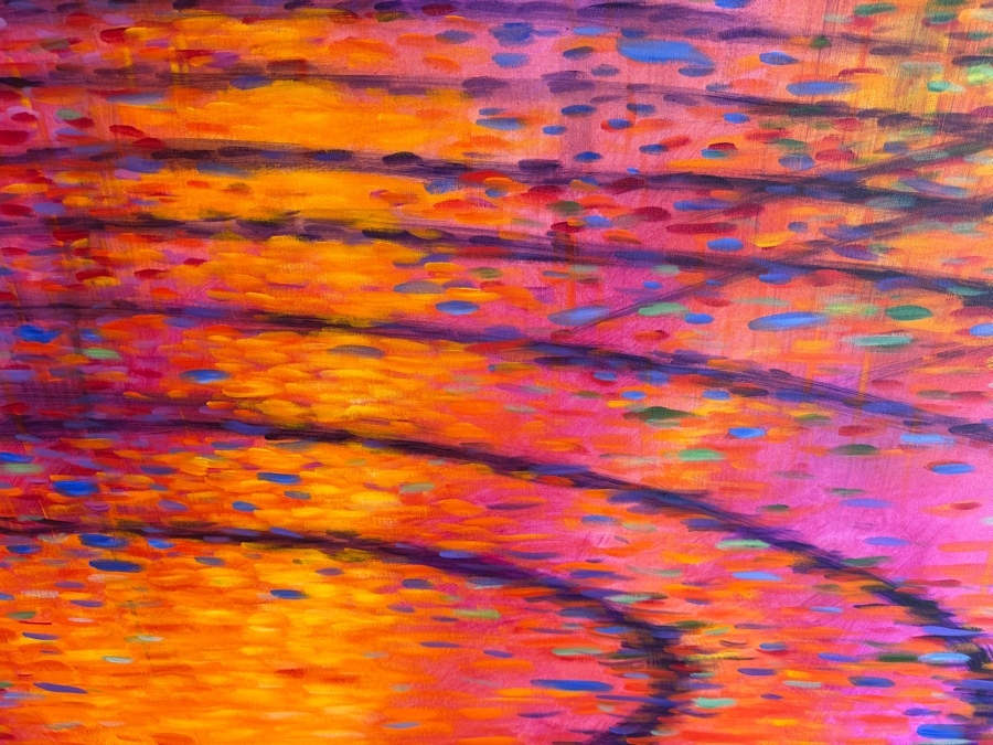 Just Added - Gerrit Greve (1948-2024, Cardiff by the Sea, CA) Original Acrylic Diptych Painting On Canvas Titled 'New Symphony' 2015 Signed Verso 132 X 48 Estimate $6,300 - $7,900 [Photo 5]