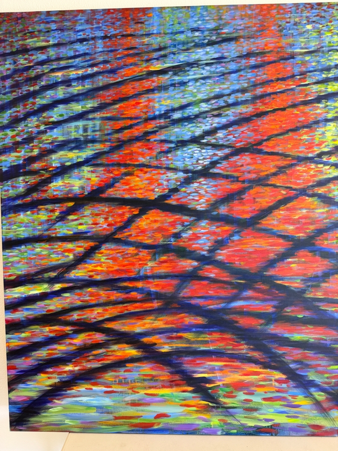 Just Added - Gerrit Greve (1948-2024, Cardiff by the Sea, CA) Original Acrylic Diptych Painting On Canvas 2005 Signed Verso 96 X 60 Estimate $5,800 - $7,200 [Photo 4]