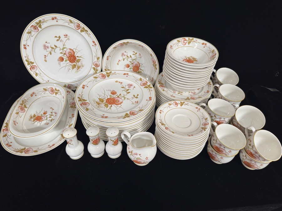 Just Added - Vintage Noritake Versatone Hofgarten Pattern Fine China Dinnerware Service Collection Approximate Service For 12  [Photo 3]
