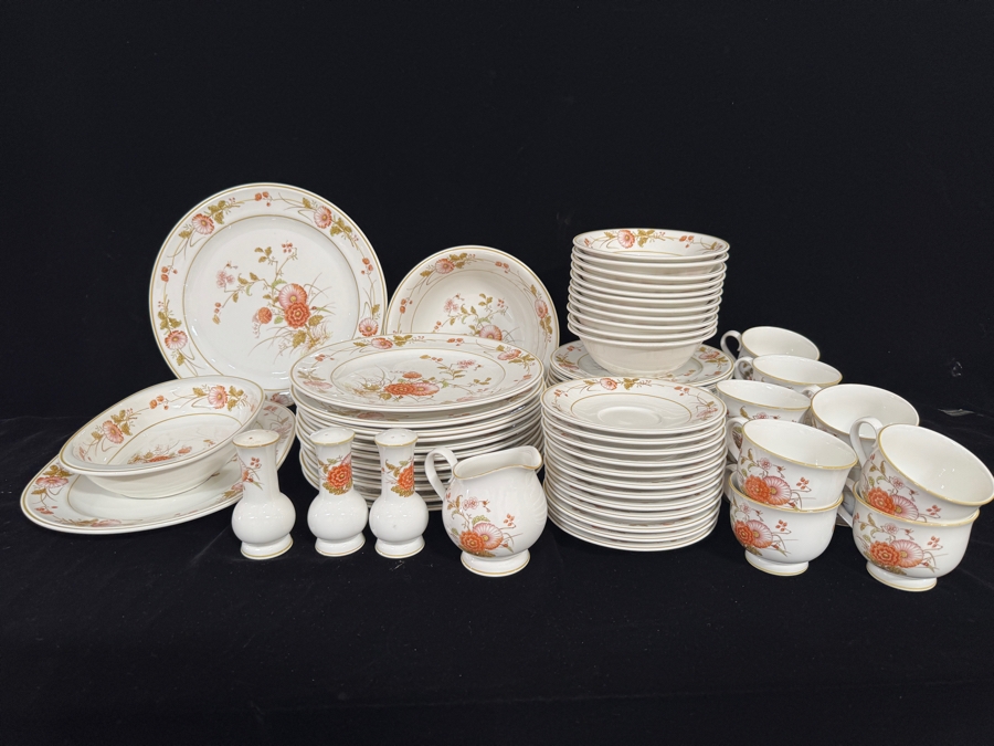 Just Added - Vintage Noritake Versatone Hofgarten Pattern Fine China Dinnerware Service Collection Approximate Service For 12  [Photo 2]