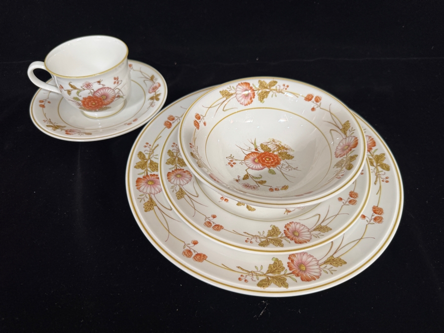 Just Added - Vintage Noritake Versatone Hofgarten Pattern Fine China Dinnerware Service Collection Approximate Service For 12  [Photo 6]