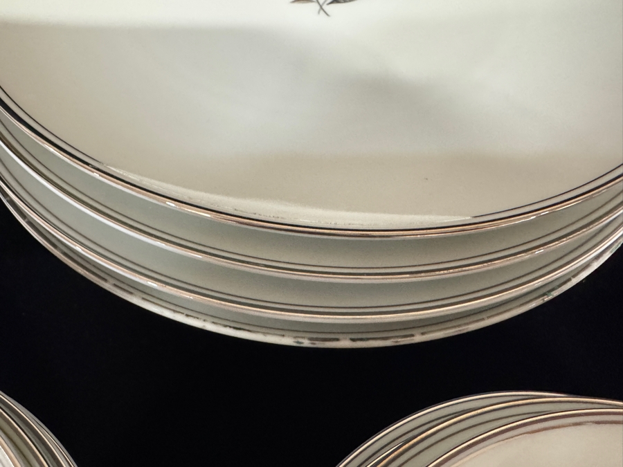 Just Added - Vintage Noritake Bessie Pattern Fine China Dinnerware Service For 4 [Photo 3]