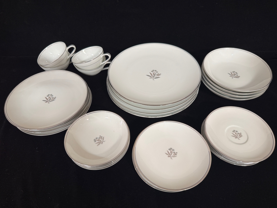 Just Added - Vintage Noritake Bessie Pattern Fine China Dinnerware Service For 4 [Photo 2]