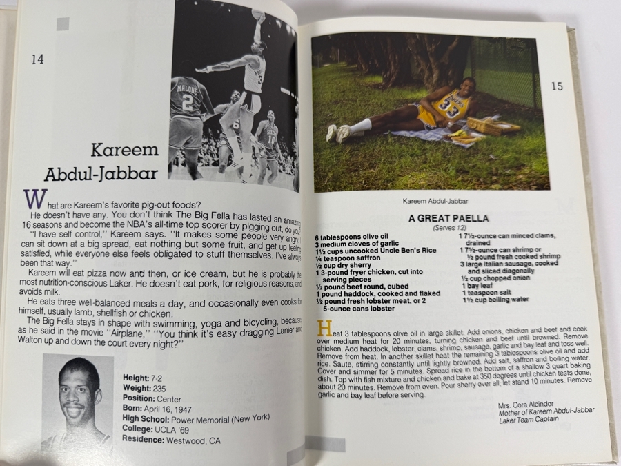 Just Added - Rare 1985 'World Champion Los Angeles Lakers Are Cookin' Family Cook Book' Published by the Laker Ladies with Some Signatures of the Wives [Photo 3]