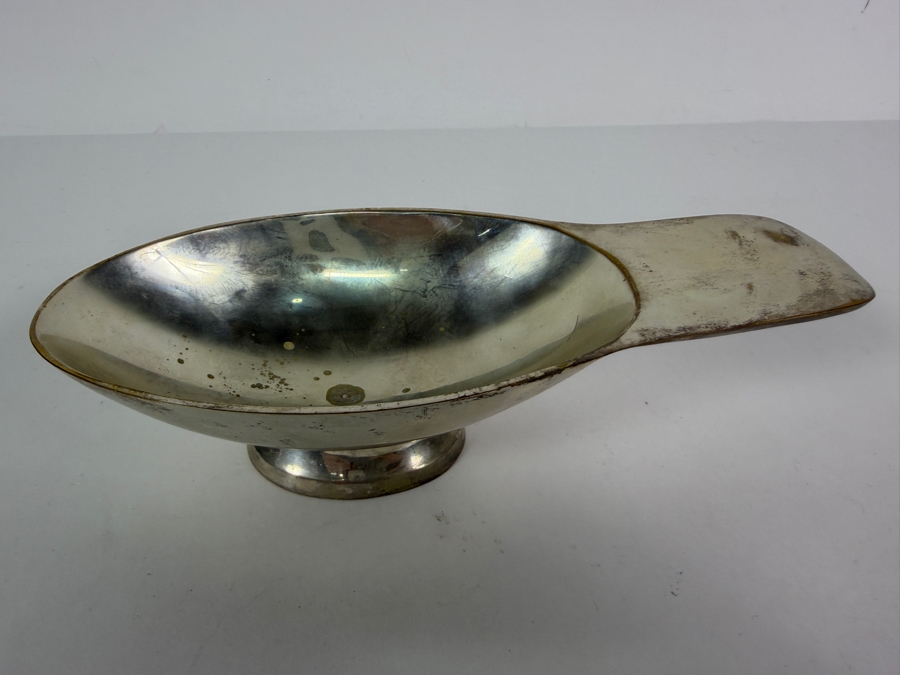 Just Added - Vintage Christofle Gallia Silver-Plate 'Swan' Gravy Boat and Spoon Designed by Christian Fjerdingstad Around 1935 [Photo 7]