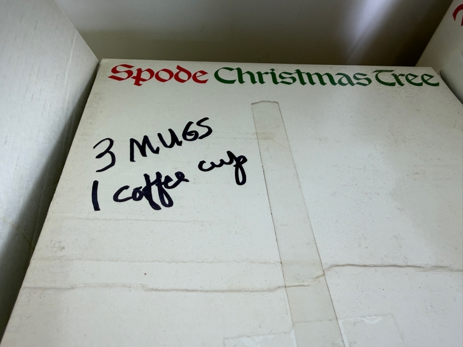 Just Added - Lot of Spode Christmas Tree Plates, Bowls, Glasses and Cups [Photo 9]
