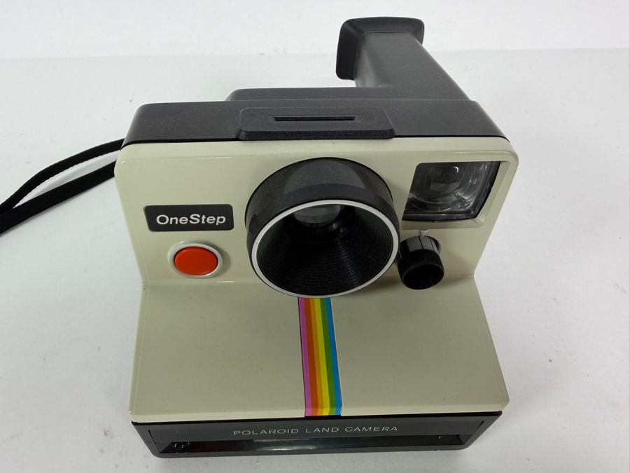 Just Added - Vintage 1970s Polaroid OneStep Land Camera with the Iconic Rainbow Stripe Design [Photo 4]