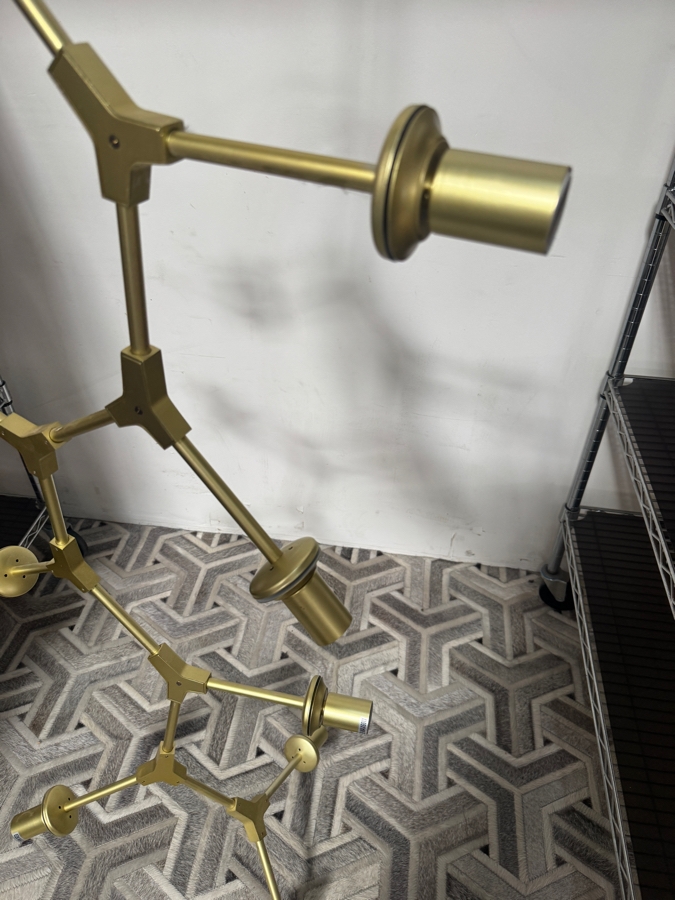Just Added - Lindsey Adelman Style Cascade 9-Light Chandelier With Brass Frame 73'H [Photo 2]