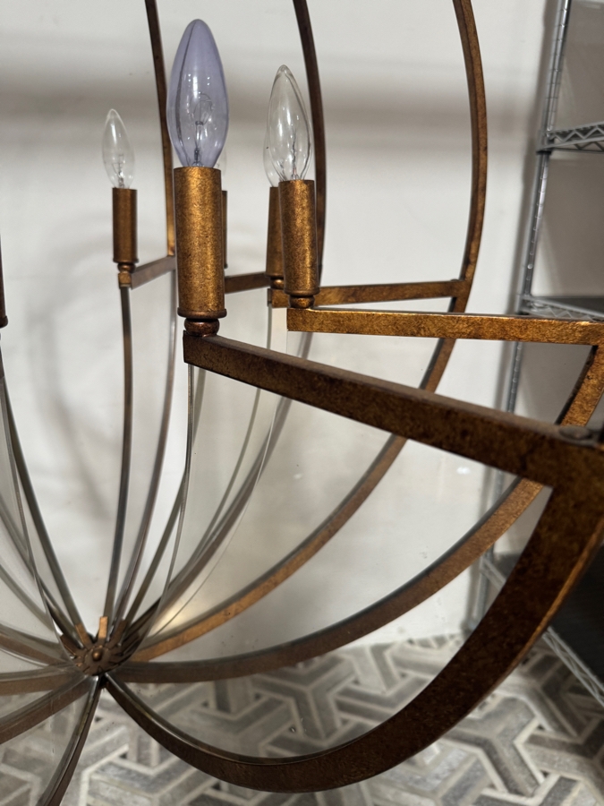 Just Added - Gabby Home Winston Antique Gold Armillary Sphere 8 Light Chandelier 33' [Photo 4]