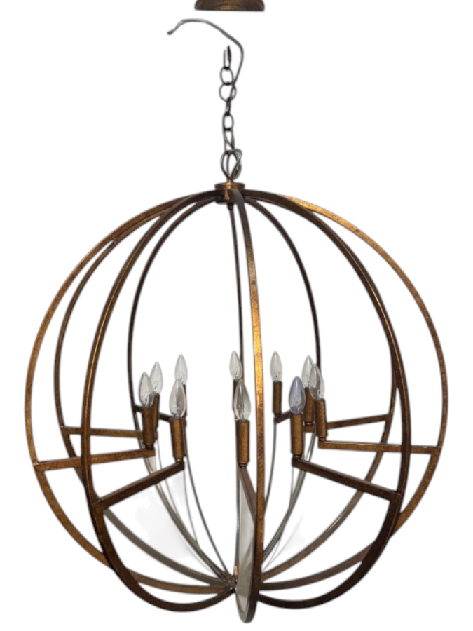 Just Added - Gabby Home Winston Antique Gold Armillary Sphere 8 Light Chandelier 33' [Photo 3]