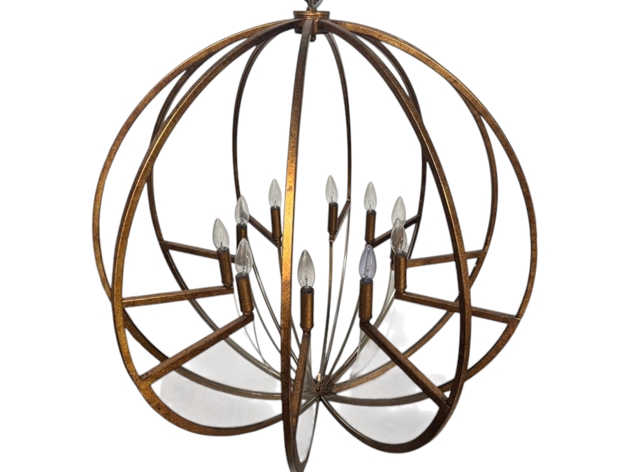 Just Added - Gabby Home Winston Antique Gold Armillary Sphere 8 Light Chandelier 33' [Photo 2]