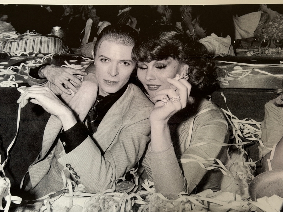 Just Added - CB2 X Sonic Editions Limited Edition Fine Art Photography David Bowie and Romy Haag Soak Up a Moment Together at the Alcazar Parisian Cabaret in 1976 32 X 21.5 Framed 38 X 27.5 [Photo 2]