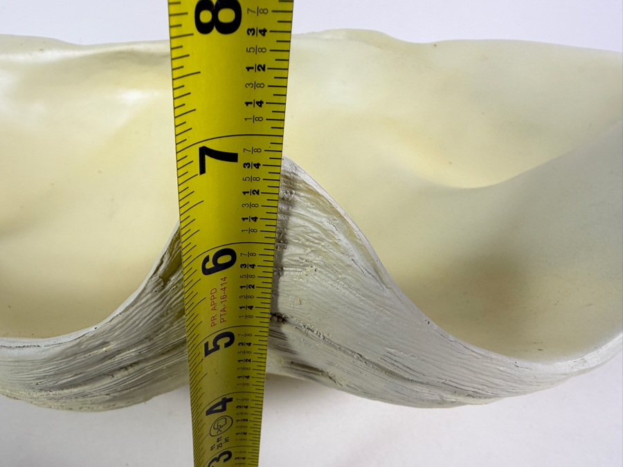 Just Added - Large Faux Resin Clam Shell Bowl 24W X 14D X 6.5H [Photo 6]