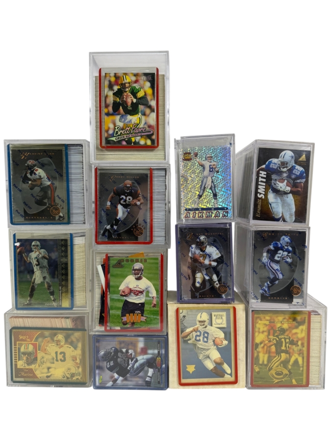 Just Added - Collection of Near Mint NFL Football Trading Cards Including Rookie Cards - See Photos for Small Sampling