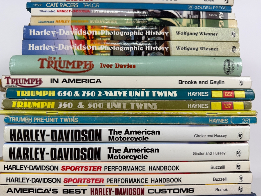 Just Added - Collection of Motorcycle Books: Triumph, Indian and Harley-Davidson [Photo 4]