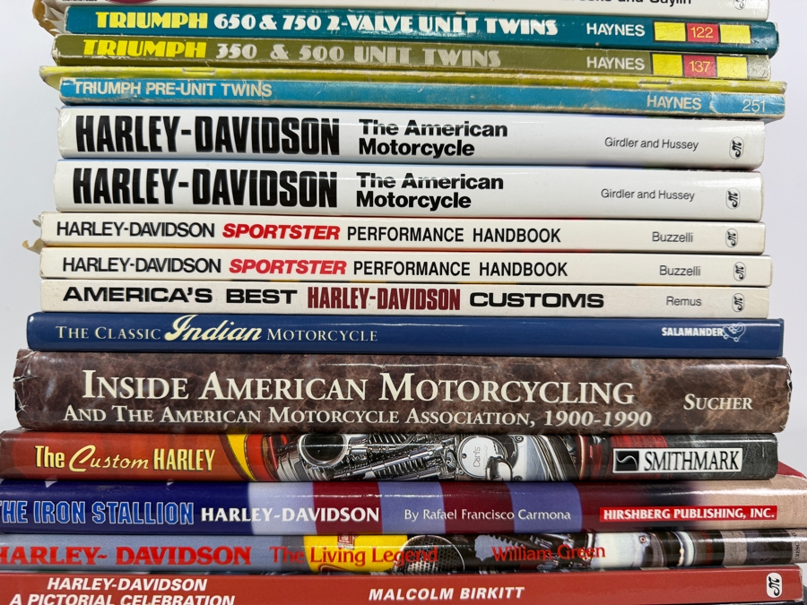 Just Added - Collection of Motorcycle Books: Triumph, Indian and Harley-Davidson [Photo 3]