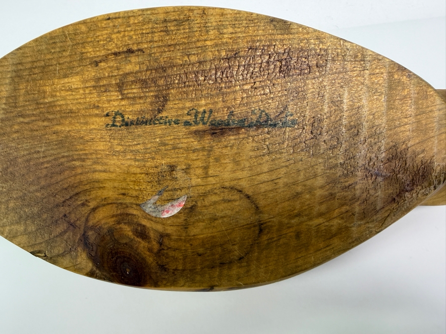 Just Added - Vintage Hand-Carved Wooden Duck by Distinctive Wooden Ducks 14'L [Photo 4]