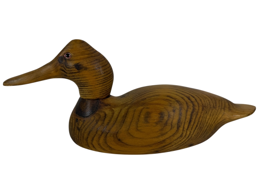 Just Added - Vintage Hand-Carved Wooden Duck by Distinctive Wooden Ducks 14'L