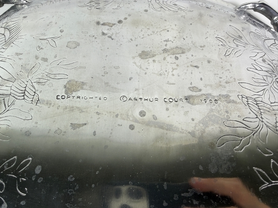 Vintage Arthur Court Cast Aluminum Crab And Lobster Seafood Serving Platter 24'W X 13.5'H [Photo 5]