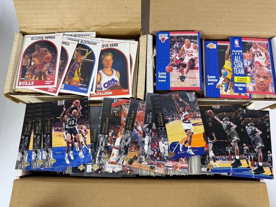 Collection of Vintage NBA Basketball Trading Cards Including NBA Rookie Cards - See Photos for Small Sampling [Photo 3]
