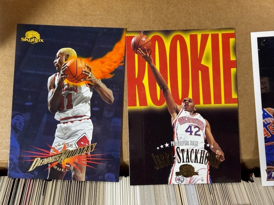 Collection of Vintage NBA Basketball Trading Cards Including NBA Rookie Cards - See Photos for Small Sampling [Photo 3]
