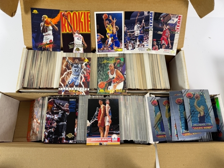 Collection of Vintage NBA Basketball Trading Cards Including NBA Rookie Cards - See Photos for Small Sampling [Photo 2]