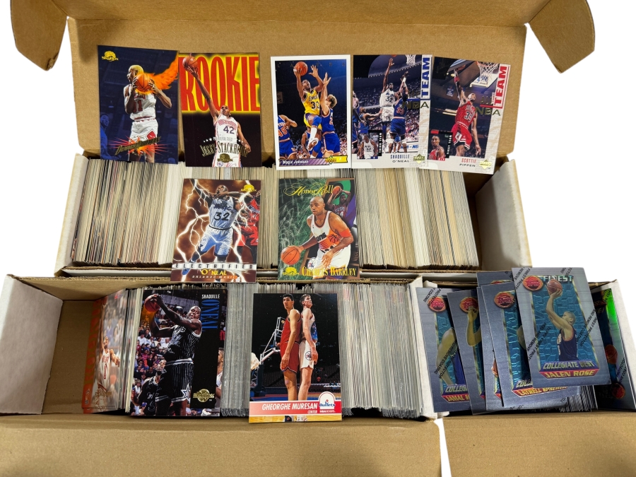 Collection of Vintage NBA Basketball Trading Cards Including NBA Rookie Cards - See Photos for Small Sampling