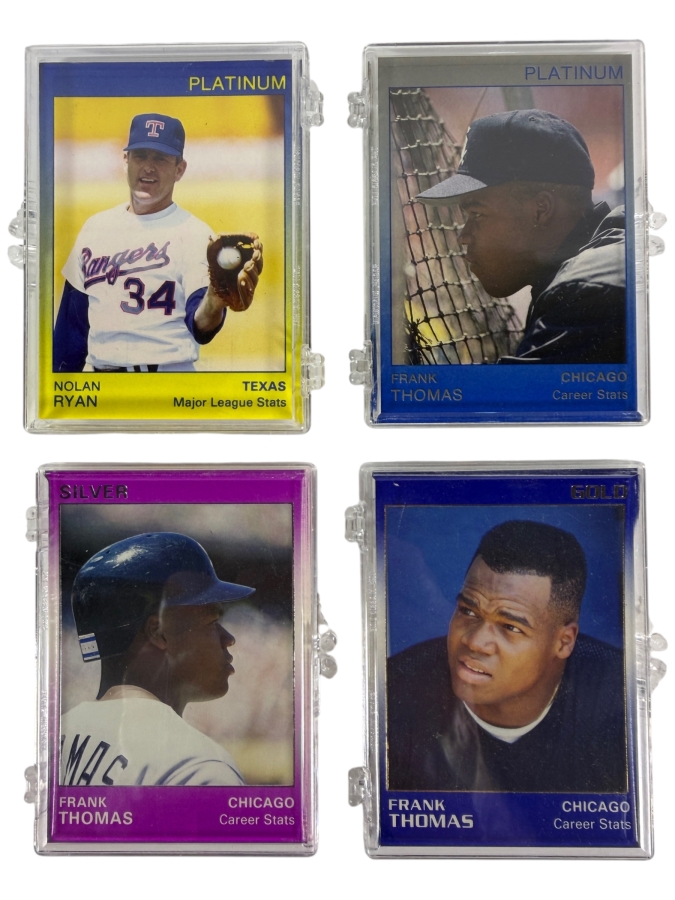 Rare 1991 Star Limited Edition MLB Trading Cards Sets: Nolan Ryan Platinum Set, Frank Thomas Platinum, Silver and Gold Sets Retails $210