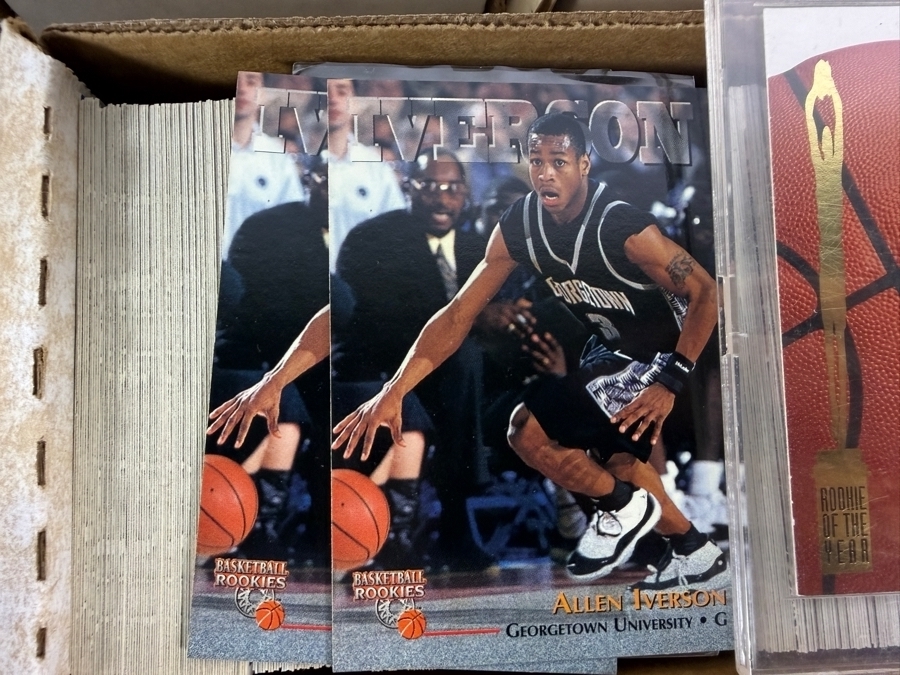 Collection of Vintage NBA Basketball Trading Cards Including NBA Rookie Cards - See Photos for Small Sampling [Photo 7]