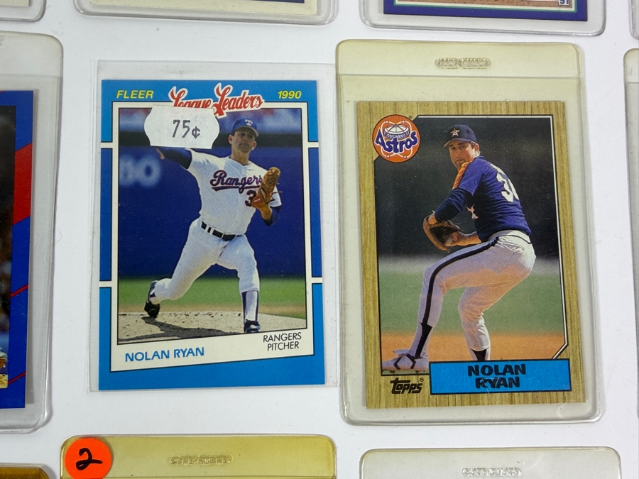 Collection of (28) Vintage MLB Nolan Ryan Baseball Trading Cards [Photo 11]