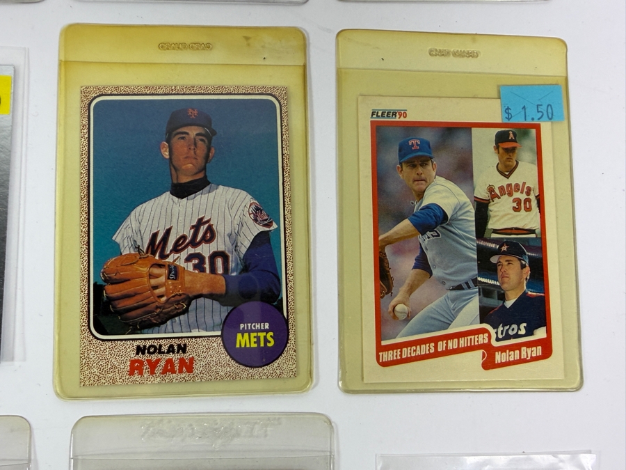 Collection of (28) Vintage MLB Nolan Ryan Baseball Trading Cards [Photo 9]