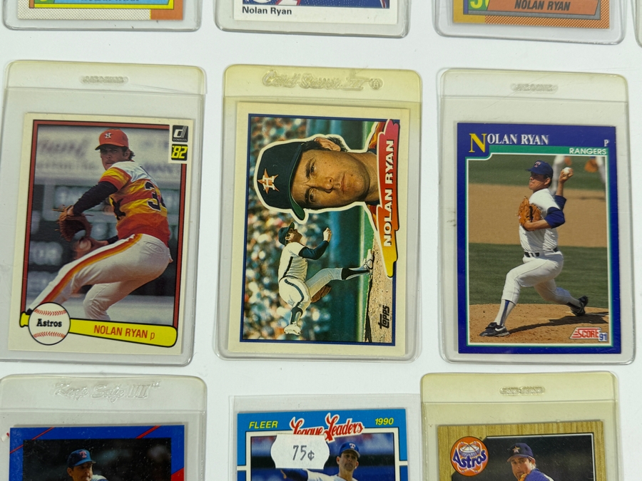 Collection of (28) Vintage MLB Nolan Ryan Baseball Trading Cards [Photo 6]