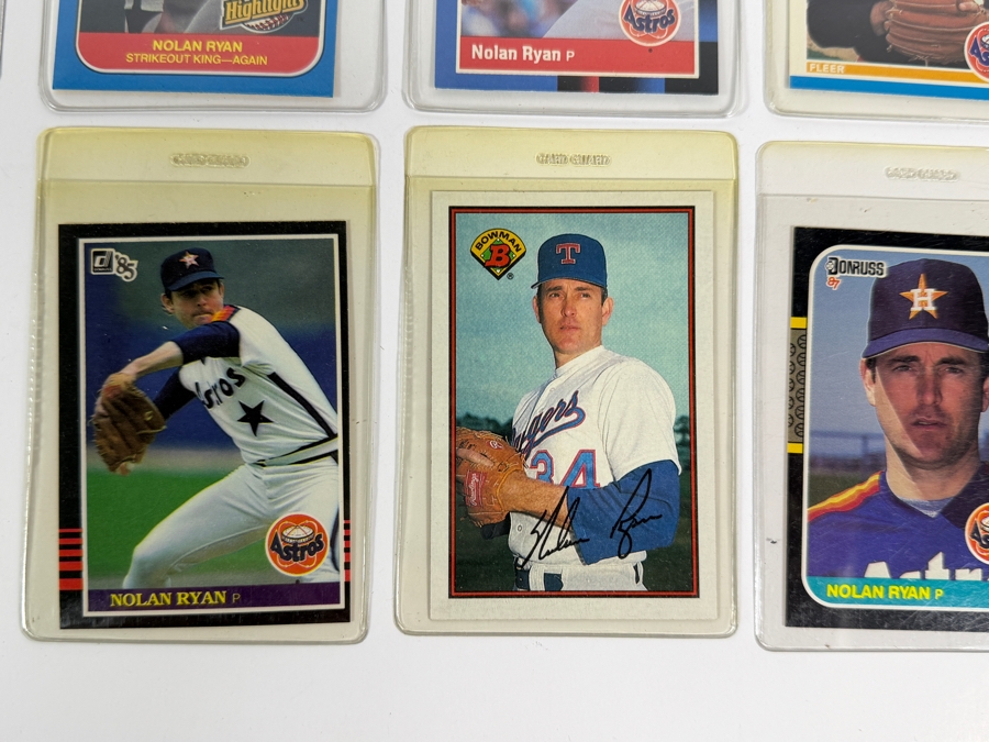 Collection of (28) Vintage MLB Nolan Ryan Baseball Trading Cards [Photo 12]